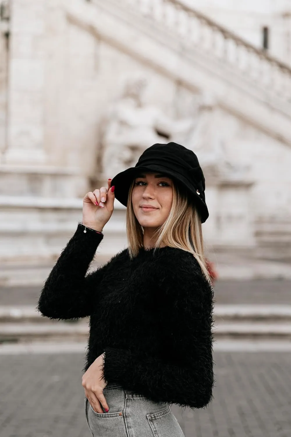 1920S Vintage Cloche Bucket Hat Packable Ladies Church Derby Party Fashion Floopy Winter 55-64CM