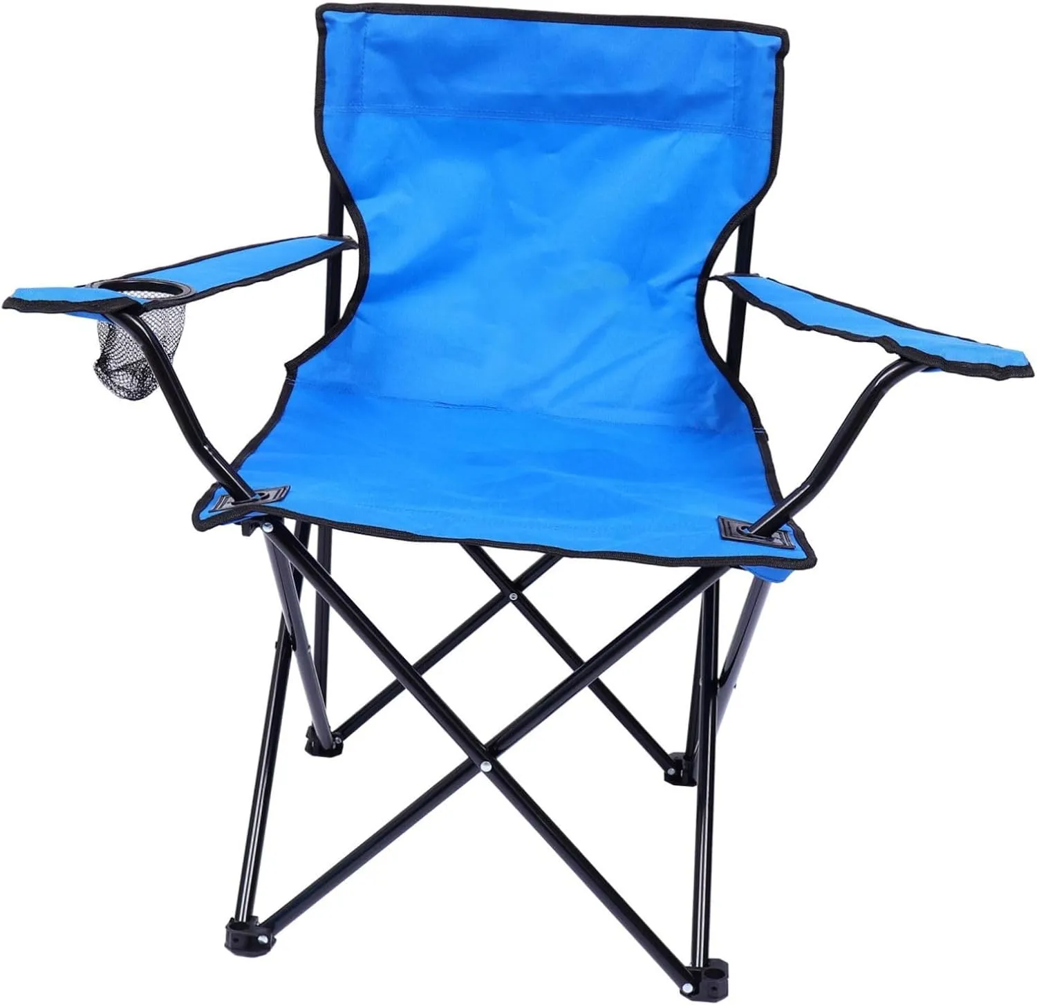 1Pc Portable Folding Fishing Chair Durable Outdoor Camping Stool Lightweight and Easy to Carry for Beach Lawn and Fishing Trips Supports Strong Load Capacity