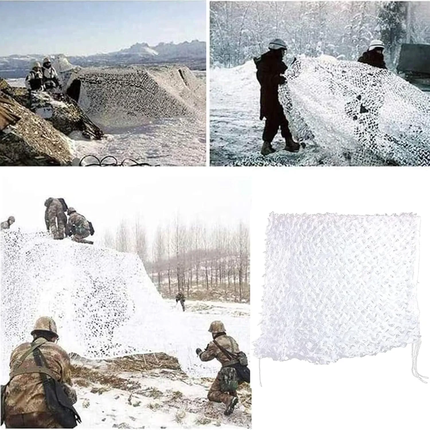 300D Camping Camouflage Net,Courtyards Shading Camo Netting,Army Snow Camo Net,Backdrop Decoration,Various Sizes,Tear-Resistant Sunblock Net,3x7m(10 * 23ft)