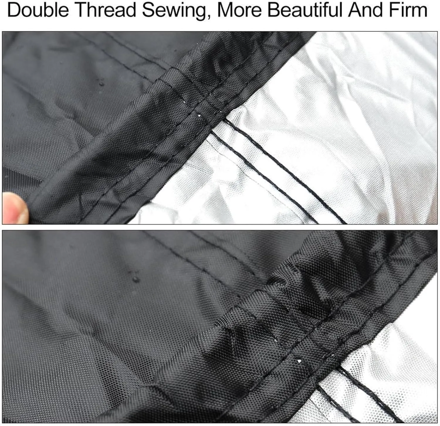 600D Fabric Trailerable Boat Cover 14-22ft Waterproof Anti-UV Protector Fishing Speedboat V-Shape Canvas for Boat Cover Tent(Gray 16-18FT)