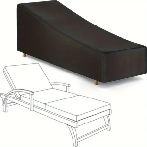 82 Inch Durable Water Resistant Chaise Lounge Cover