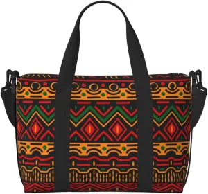 African National Patterns Personal Item Travel Bags for Women - Durable Travel Duffel Bags, Gym Bags for Overnight Trips