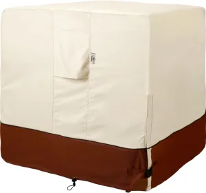 Air Conditioner Cover for Outside Units-30'' Durable 600D AC Covers for Outside Unit Waterproof & Resistant AC Unit Covers Outdoor Central Square Fits up to 30x30x25 inches
