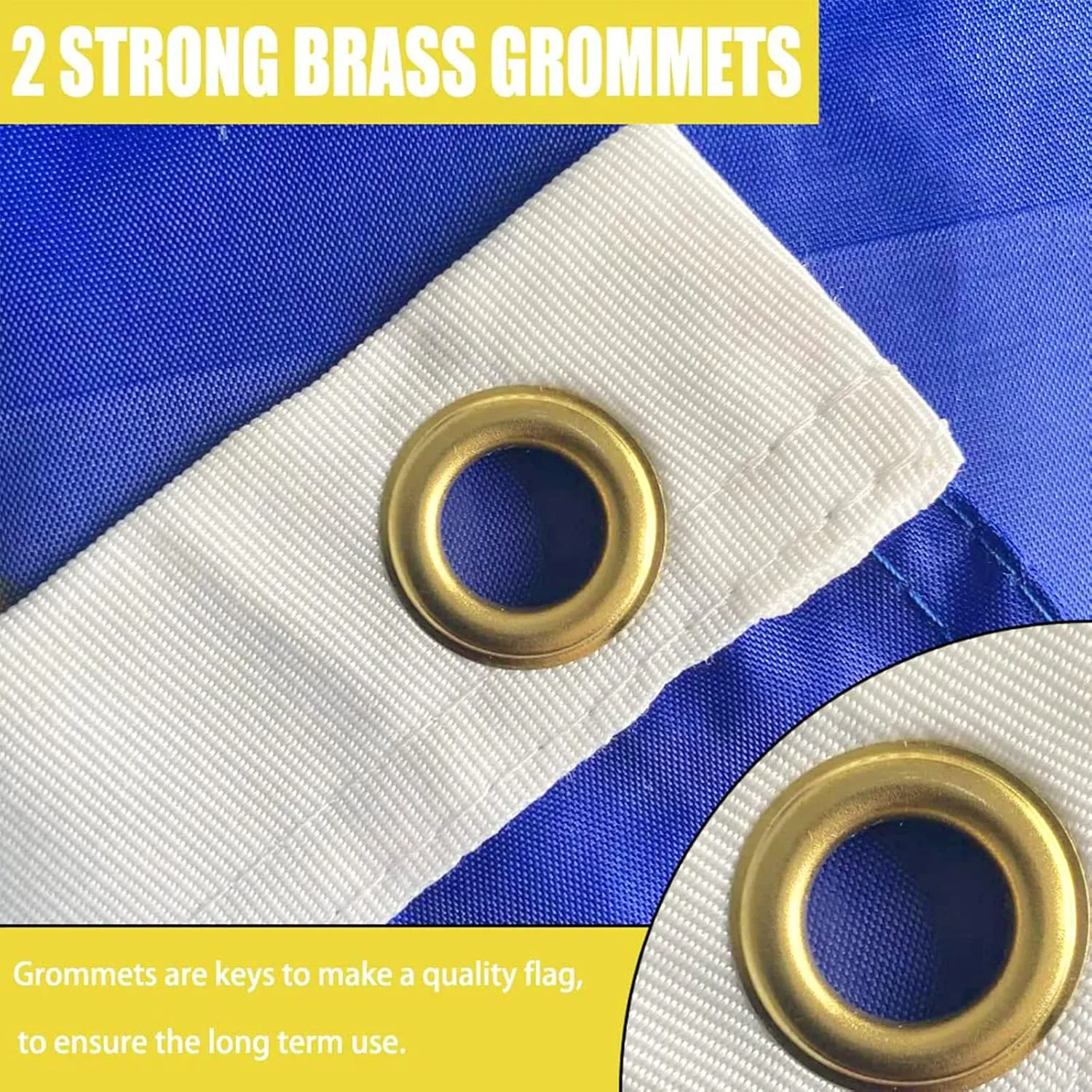 Air Force Flag Double Sided 3x5 Outdoor- Heavy Duty US Air Force Military USA Flags -United State AirForce Flags Banner with 2 Brass Grommets 4 Rows Stitched
