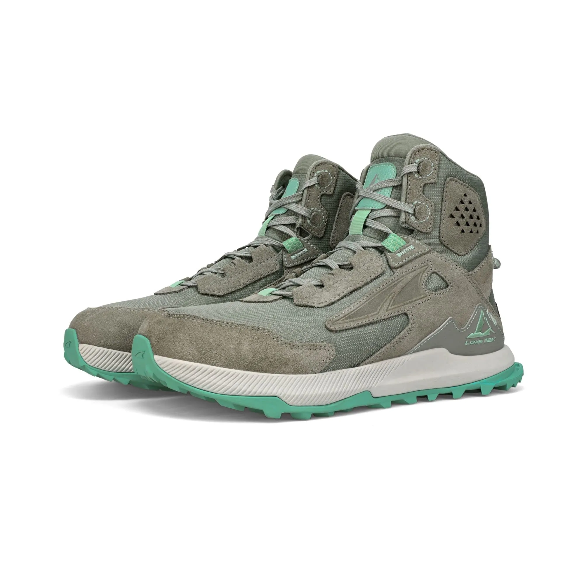 ALTRA Women's Lone Peak Hiker 2 Hiking Shoe, Gray/Green, 11