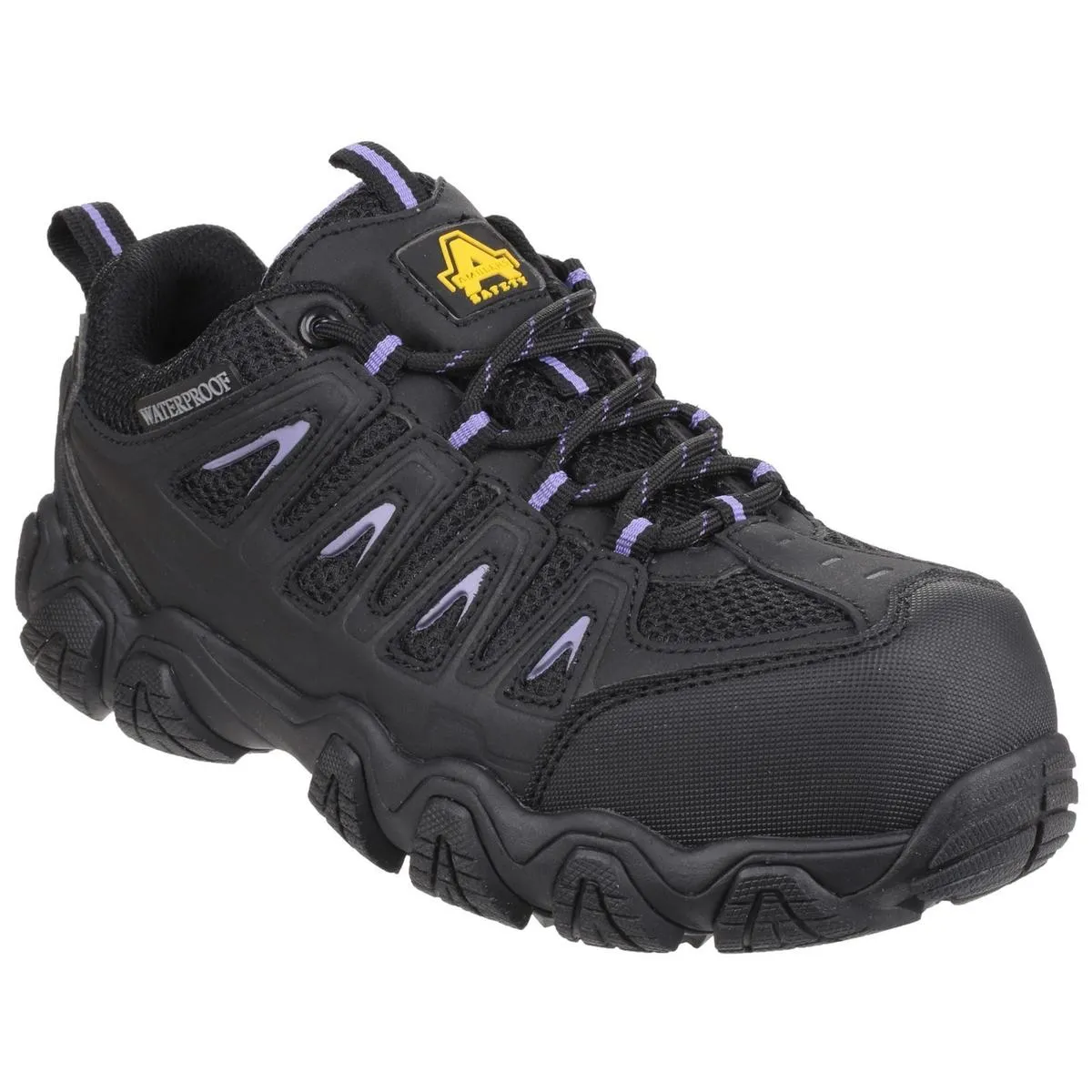 Amblers Safety AS708 Waterproof Non-Metal Ladies Safety Trainer Black