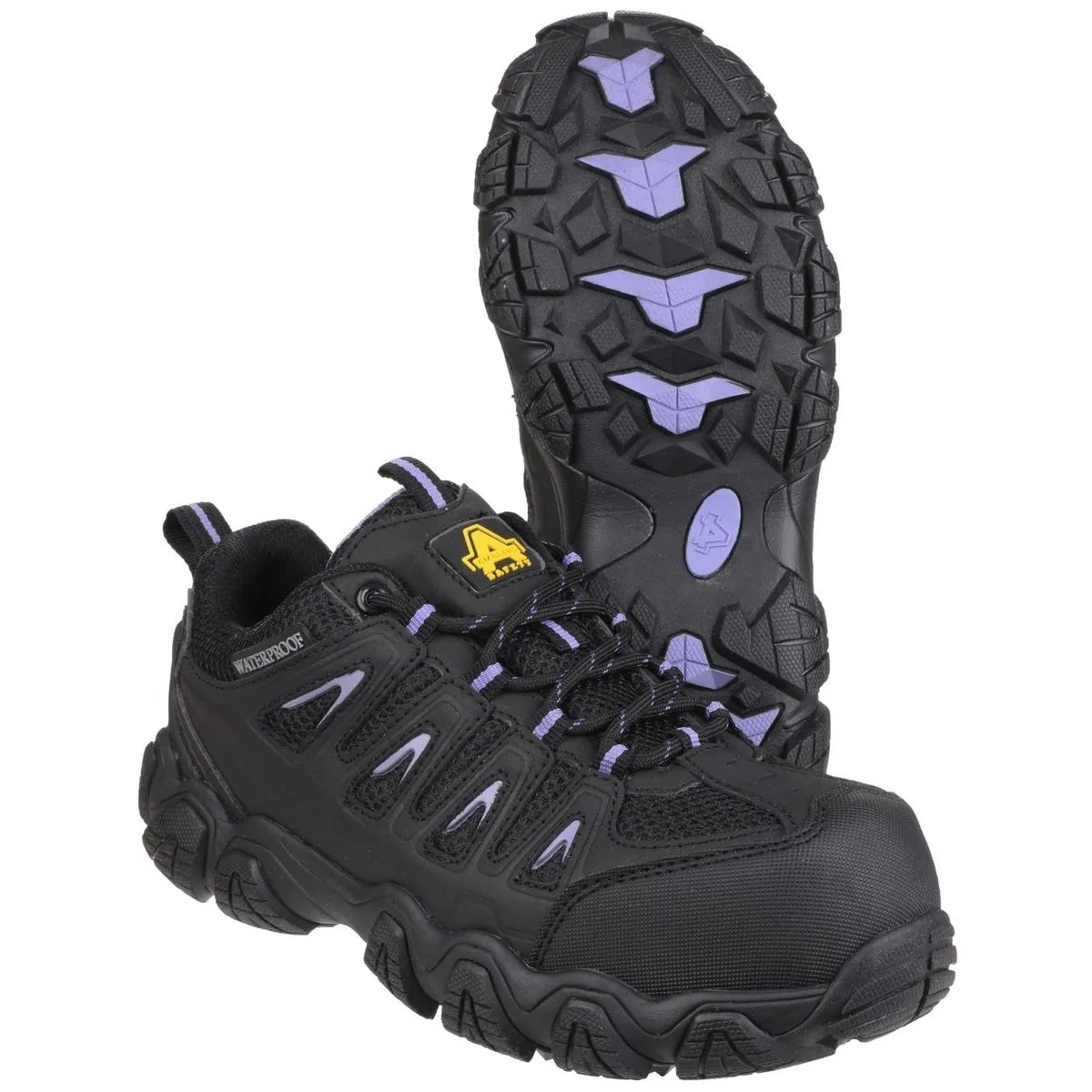 Amblers Safety AS708 Waterproof Non-Metal Ladies Safety Trainer Black