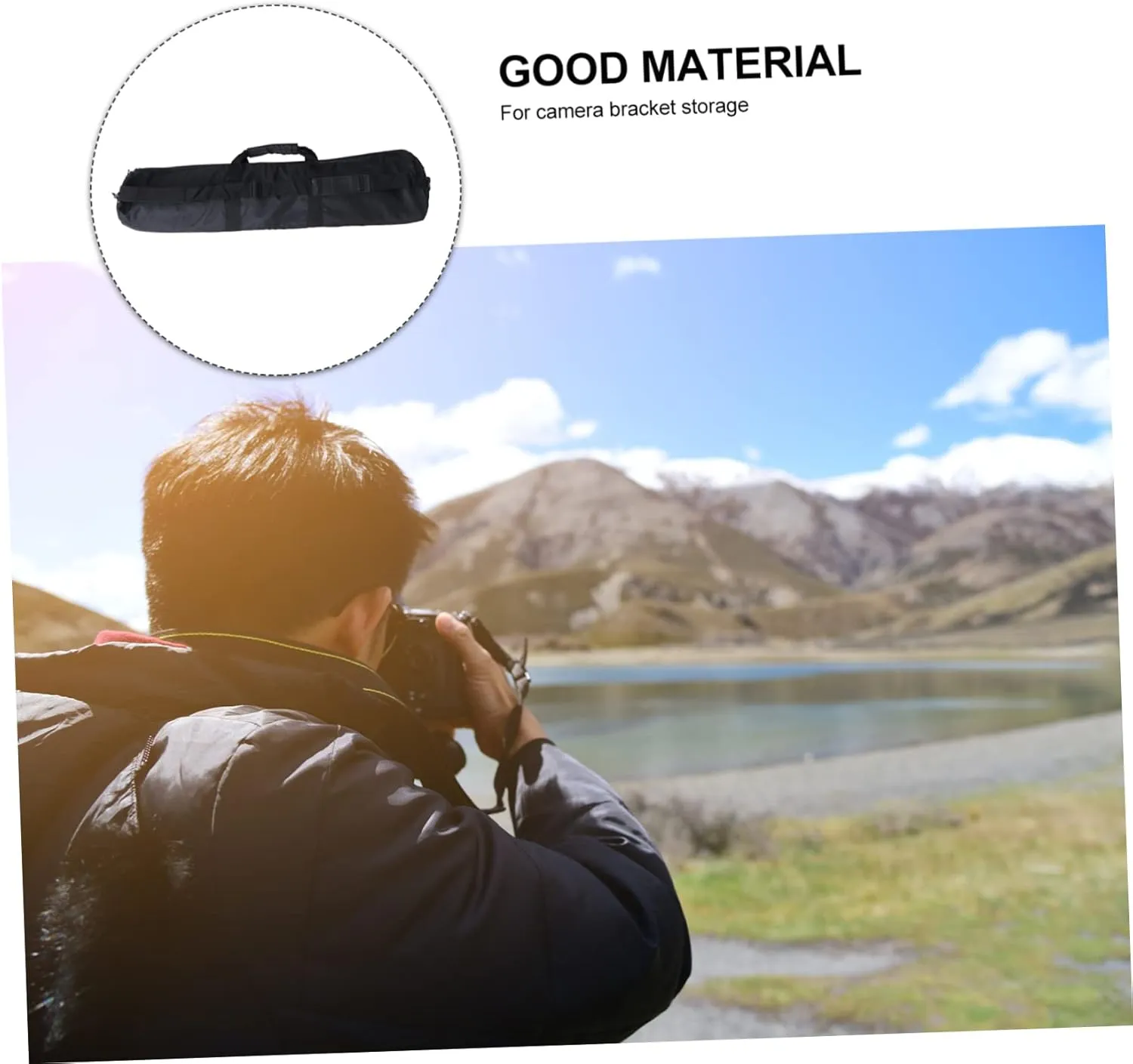 Angoily 1pc Thickened Tripod Storage Bag Durable Organizer with Shoulder Strap for Indoor Outdoor Photography Carrying Case