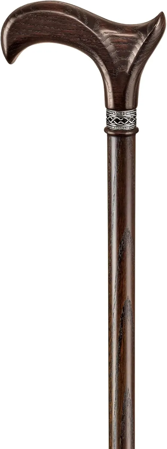 Asterom Walking Cane - Handmade, Ergonomic, Wooden - Canes for Men & Women - Walking Sticks for Seniors, Unique, Wood - FSA/HSA Eligible