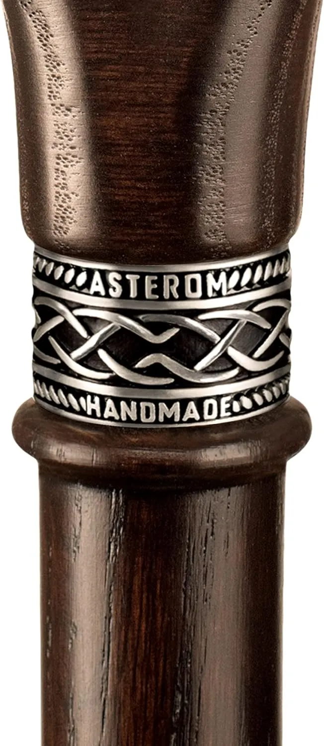 Asterom Walking Cane - Handmade, Ergonomic, Wooden - Canes for Men & Women - Walking Sticks for Seniors, Unique, Wood - FSA/HSA Eligible