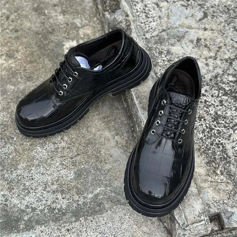 Authentic Exotic Crocodile Belly Skin Men Lace-up Derby Shoes Genuine Real Alligator Leather Male Casual Black Round Toe Oxfords