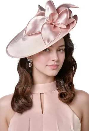 BABEYOND Derby Hats for Women - Fascinators Tea Party Hats Headband Wide Brim Fascinator for Wedding Cocktail