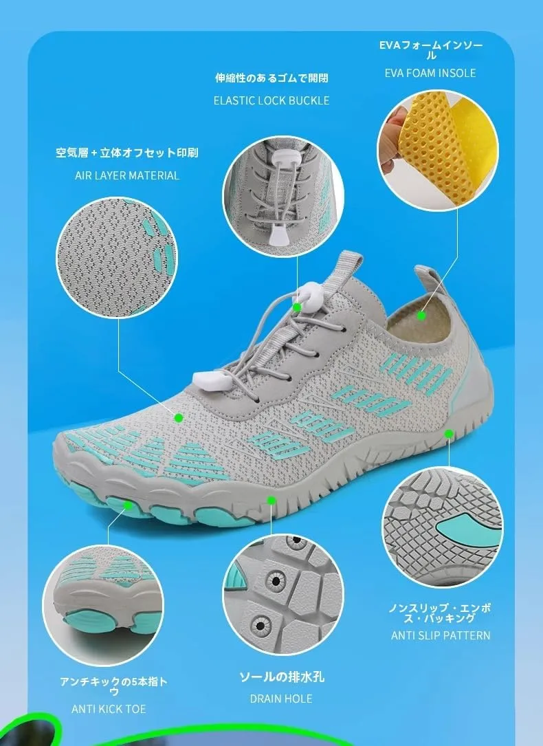 Barefoot Shoes for Women Minimalist with Wide Toe Box and Zero Drop Sole Non Slip Quick Dry Lightweight Breathable Mesh for Hiking Outdoor Beach Swim and Cross Trainer Comfortable