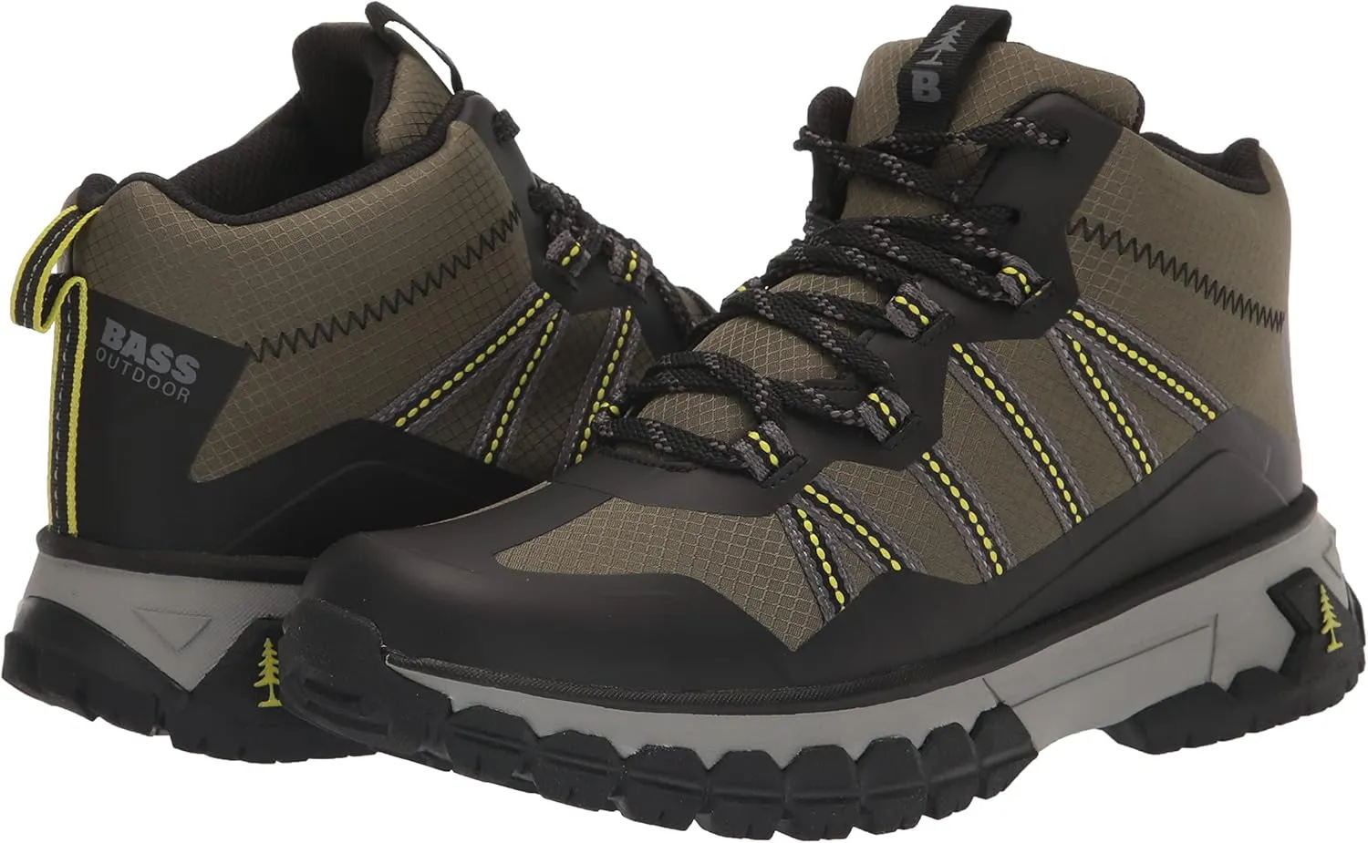 BASS OUTDOOR Men's Peak Webbing Hiker M Ankle Boot