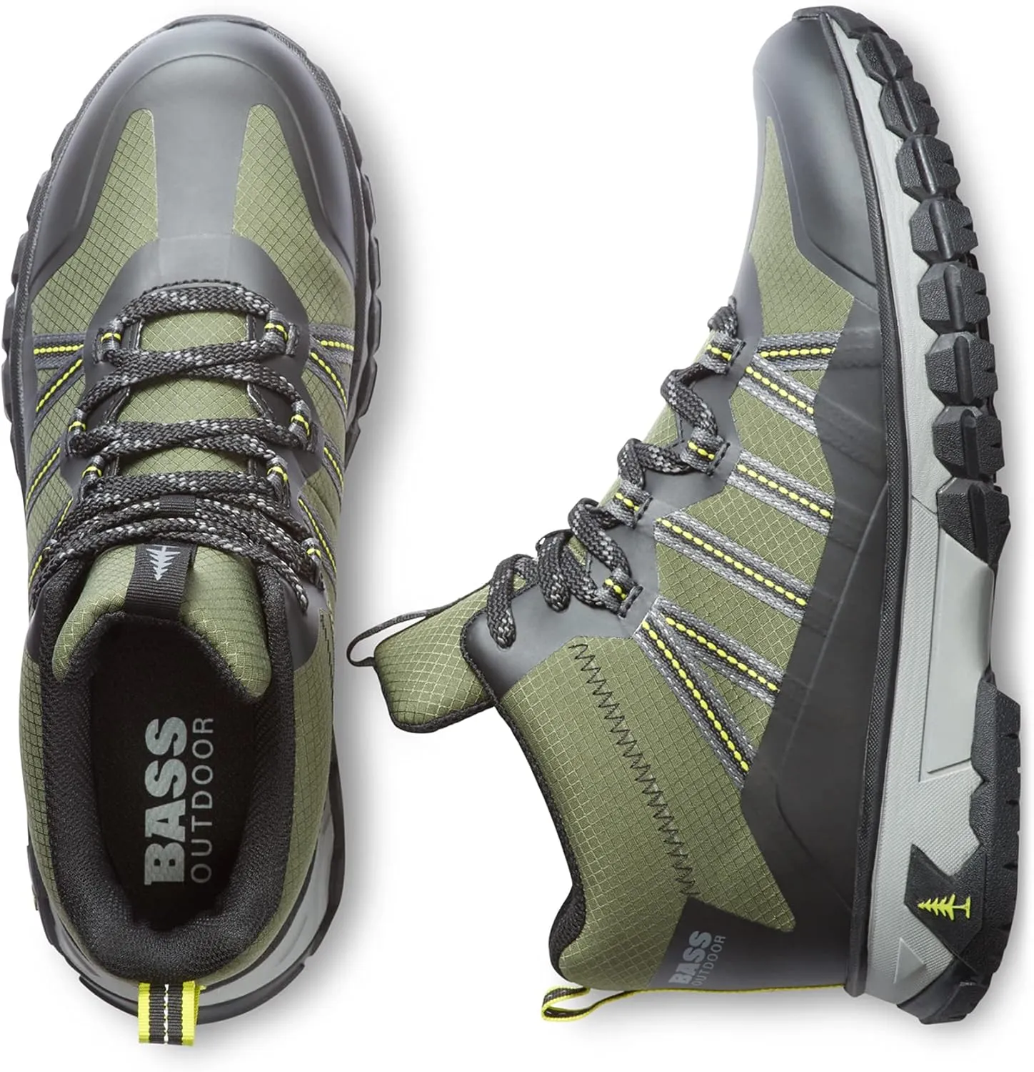 BASS OUTDOOR Men's Peak Webbing Hiker M Ankle Boot