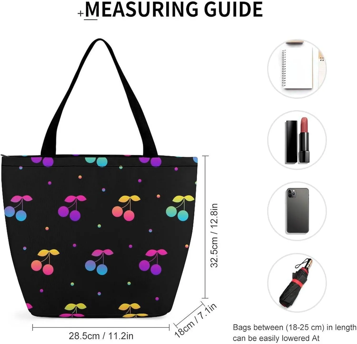 Bats Starrys Skys Pattern Hobo Handbags With Zipper Women's Tote Handbags