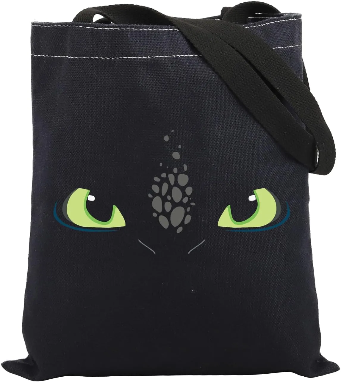 BDPWSS Dragon Anime Gift Dragon Lover Gift HTTYD Fans Gift Dragon Trainer Gift Dragon Themed Gift Black Dragon Tote Bag
