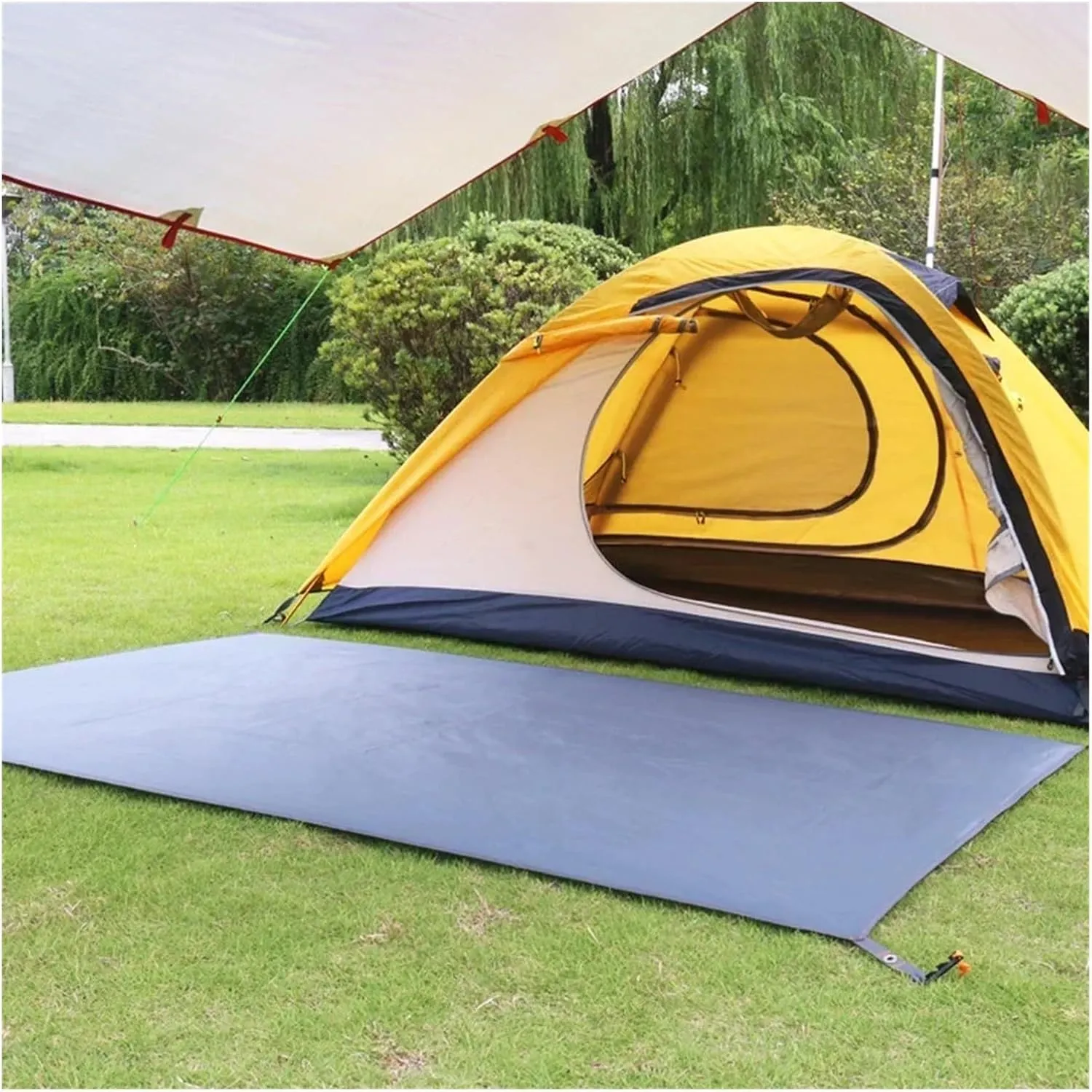 Beach Mat Camping Tarp Thicken Picnic Mat Durable Beach Pad Multifunctional Tent Footprint Sun Canopy Ground Sheet Hiking Fashionable (Color : S for 1 Person)