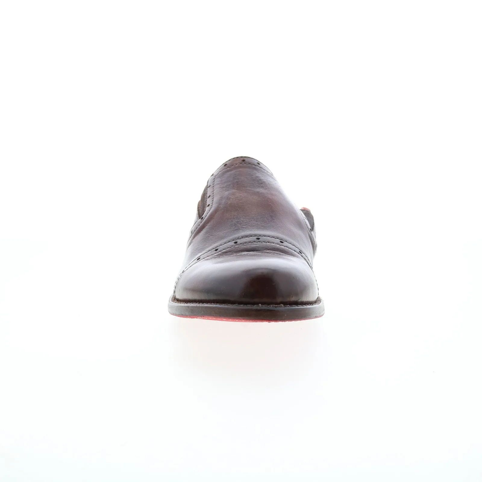 Bed Stu Jackie F346013 Womens Brown Leather Slip On Mules Flats Shoes