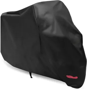 Bike Covers Waterproof Motorcycle Cover Bicycle Cover with Anti-Theft Lock Holes, All Weather Outdoor Protection Durable and Tear Proof Cover(220X95X110CM)