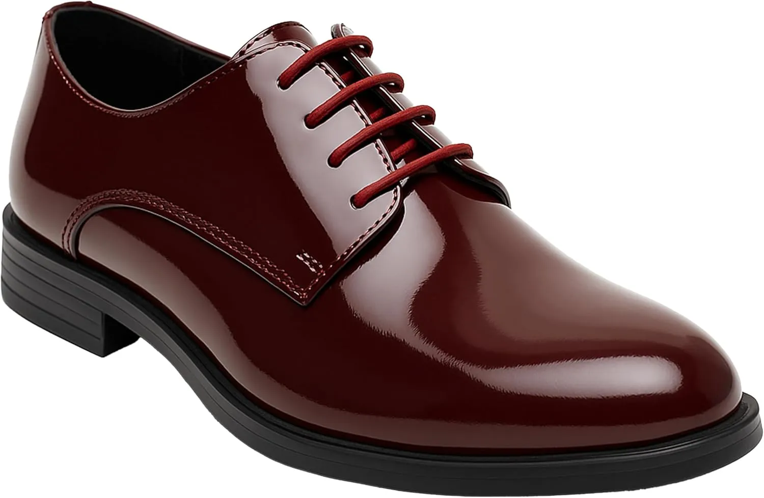 Boys Derby Patent Formal Dress Shoes Lace Up Wedding Prom Footwear