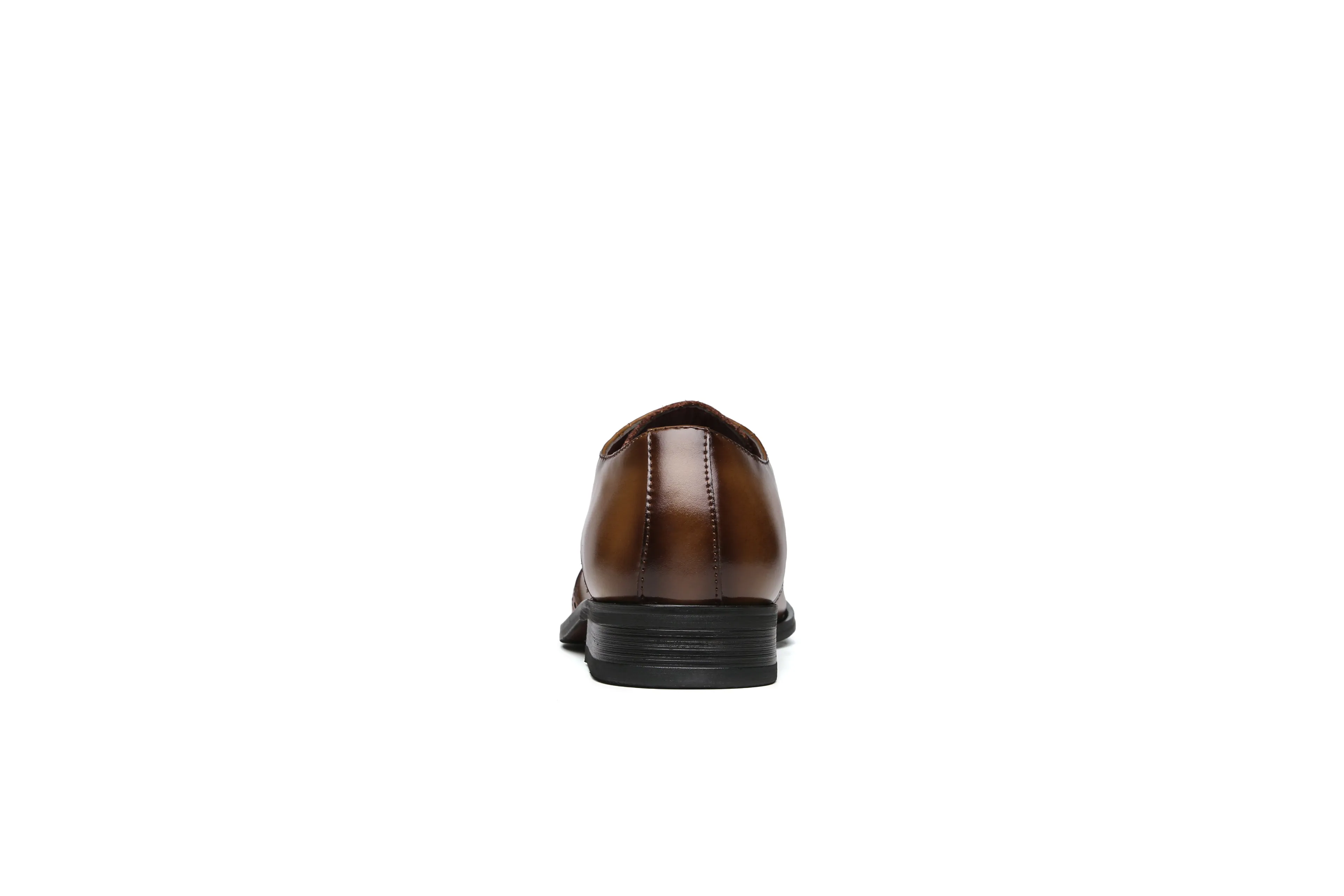 British Style Classic Business Leather Derby Shoes (Brown)