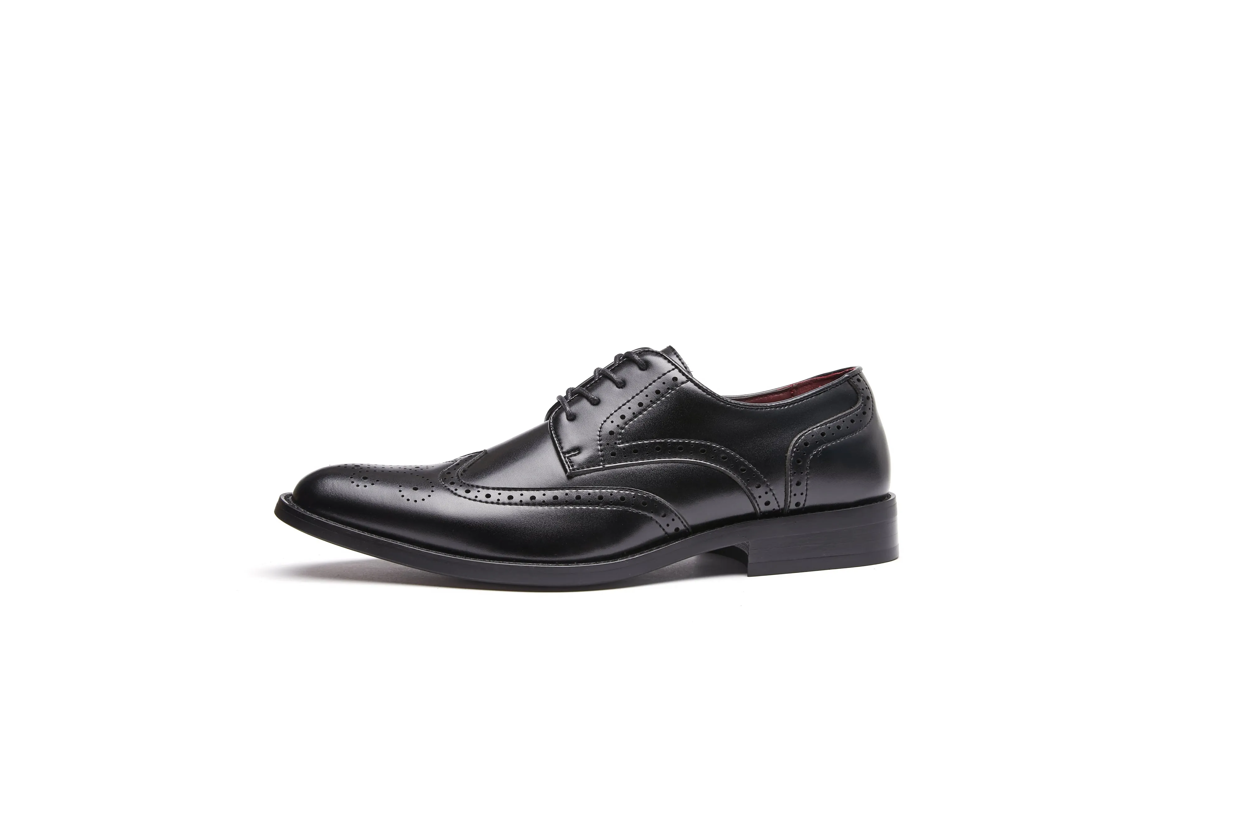 British Style Elegant Brogue Leather Derby Shoes