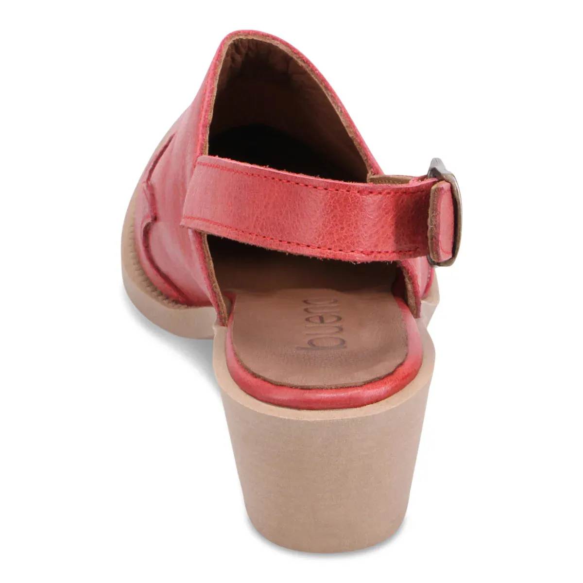 Bueno FRANKO Slingback Heeled Mule in Red