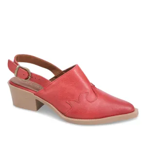 Bueno FRANKO Slingback Heeled Mule in Red