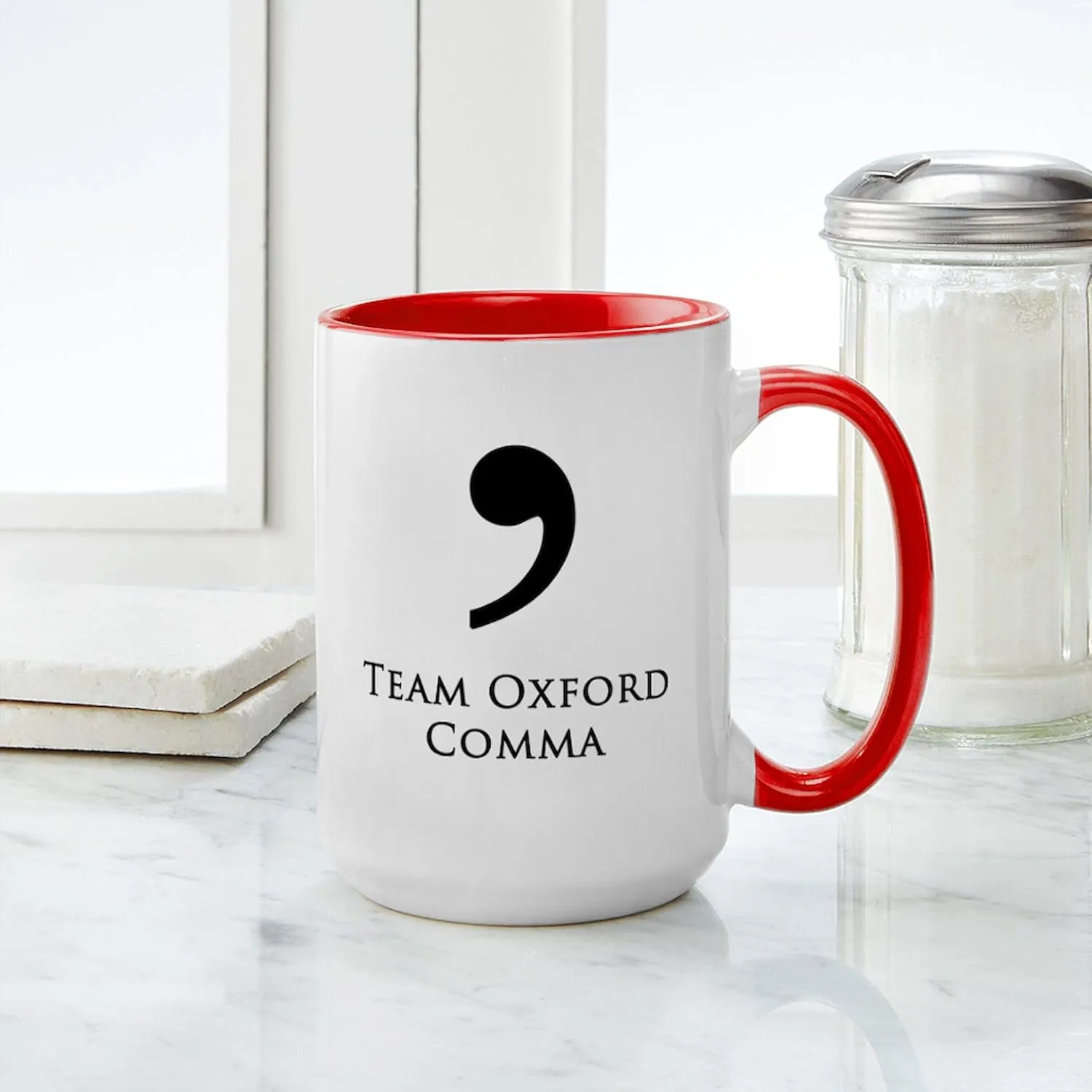 CafePress Team Oxford Comma Mugs 15 oz (444 ml) Ceramic Coffee Mug