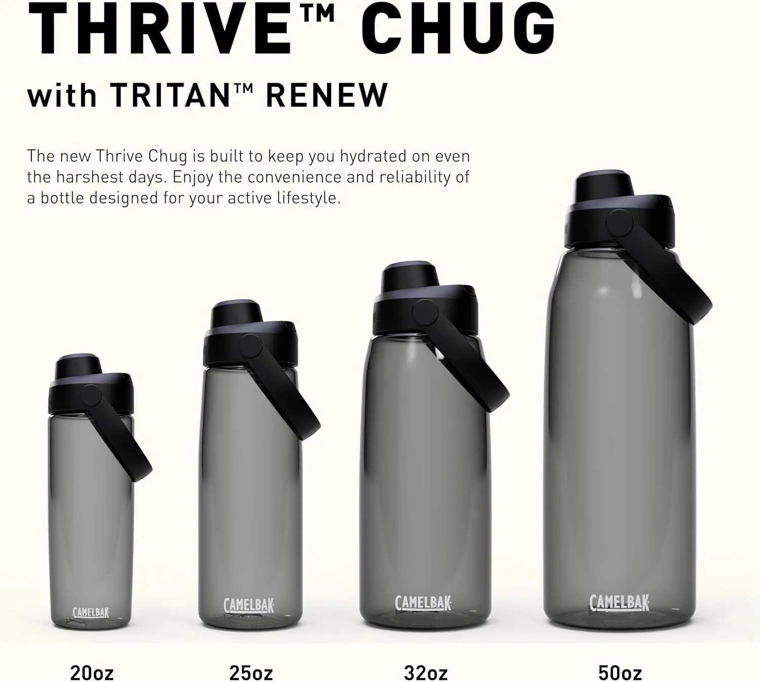 CamelBak Thrive Chug 50oz Water Bottle with Tritan Renew - Leak Proof Lid, Oxford