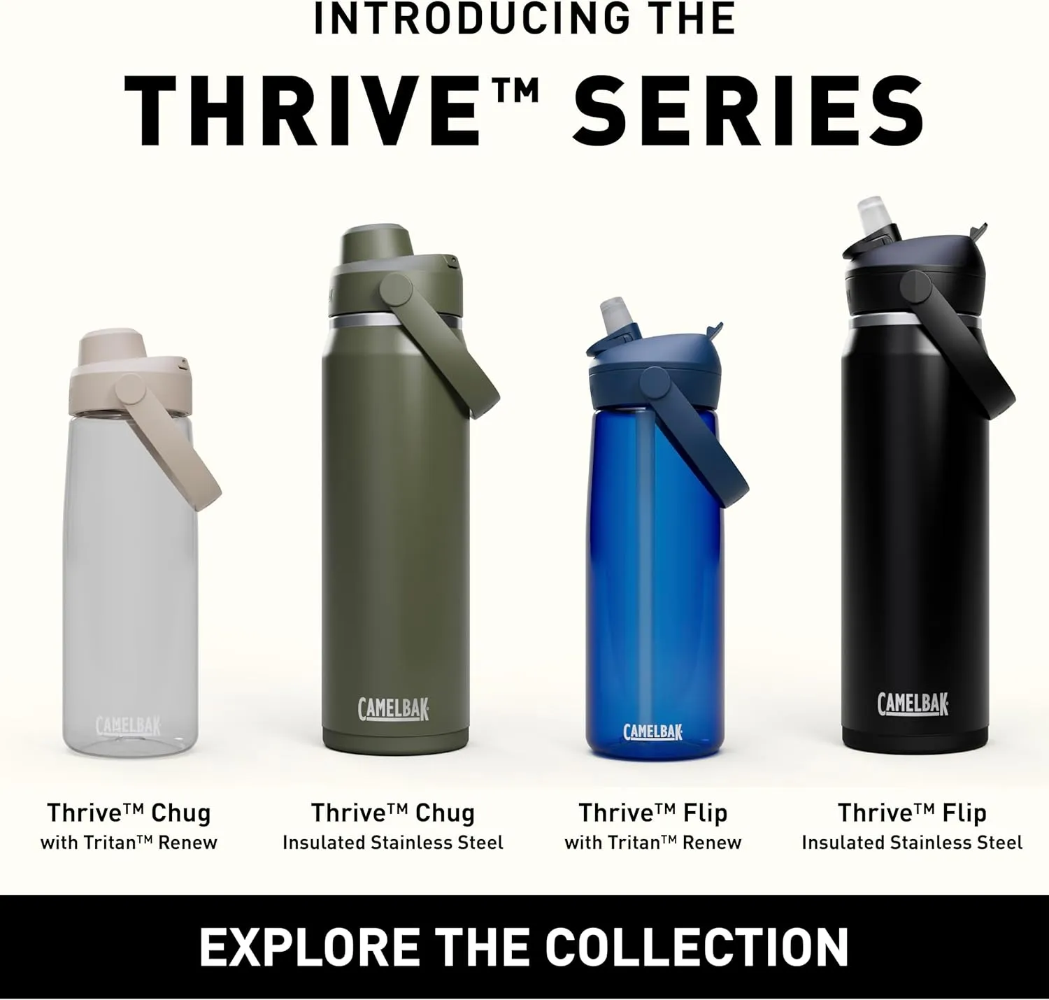 CamelBak Thrive Chug 50oz Water Bottle with Tritan Renew - Leak Proof Lid, Oxford
