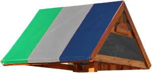 Camping Canopy, Durable Shade Canopy for Travel for Hiking for Backpacking for Camping(Green, Gray and Blue Color Matching)