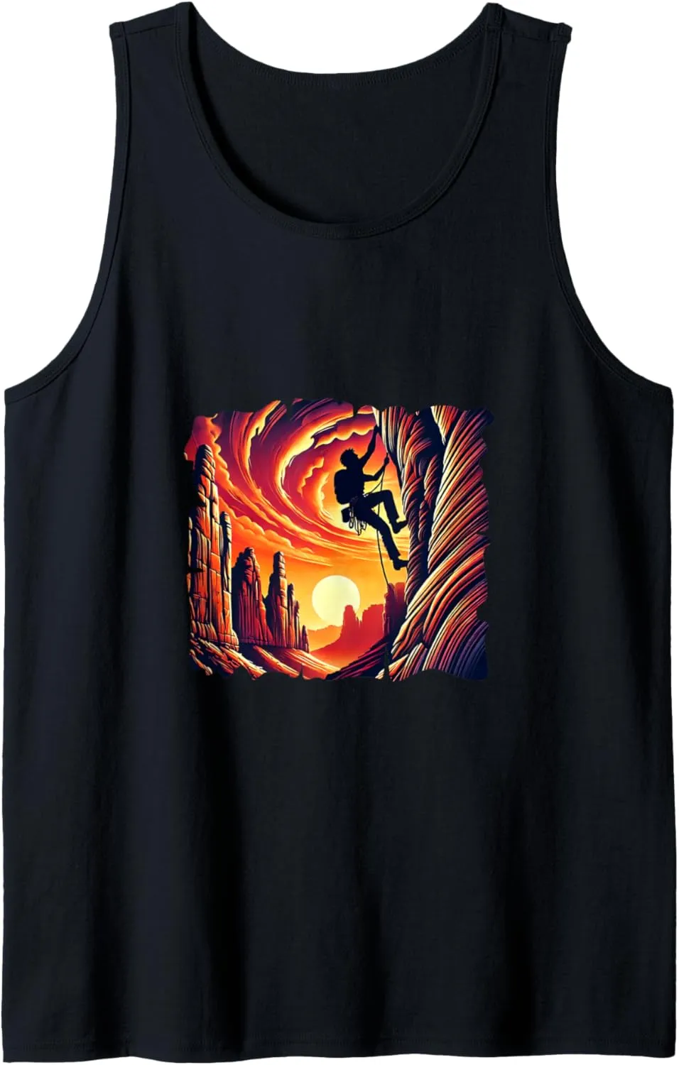 Canyon Climber - Red Rock Desert Climbing Adventure Tank Top