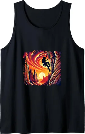 Canyon Climber - Red Rock Desert Climbing Adventure Tank Top