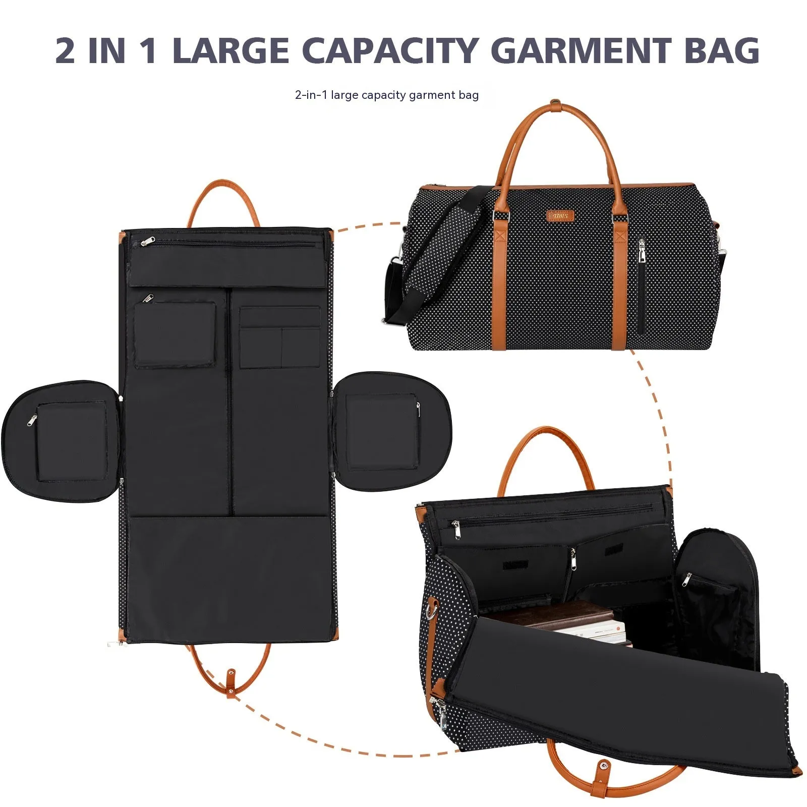 Capacity Foldable Garment Timely resolution Storage Large Travel Bag Supportive