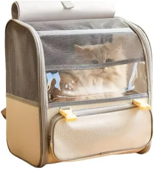 Car Cat Carrier for Toyota Corolla Hatchback 2018-2024, Pet Carrier Travel Bag for Small Medium Cats with Mesh Ventilation, Breathable Foldable for Airplane, Car, Vet Visits,Grey