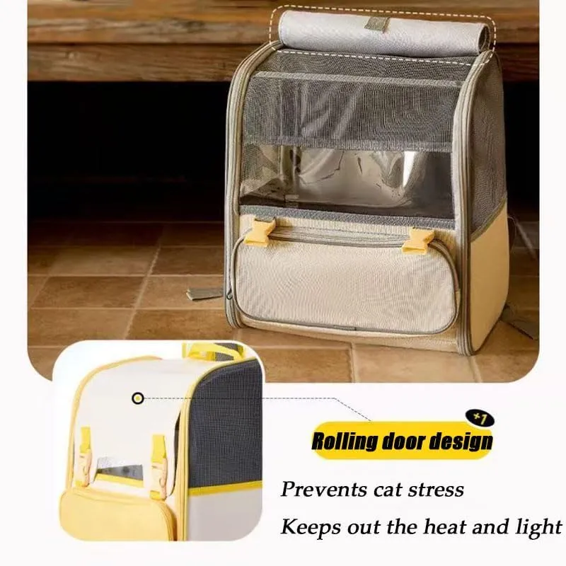 Car Cat Carrier for Toyota Corolla Hatchback 2018-2024, Pet Carrier Travel Bag for Small Medium Cats with Mesh Ventilation, Breathable Foldable for Airplane, Car, Vet Visits,Grey