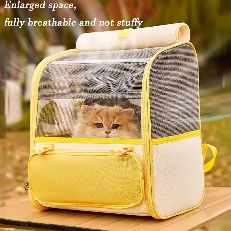 Car Cat Carrier for Toyota Corolla Hatchback 2018-2024, Pet Carrier Travel Bag for Small Medium Cats with Mesh Ventilation, Breathable Foldable for Airplane, Car, Vet Visits,Grey