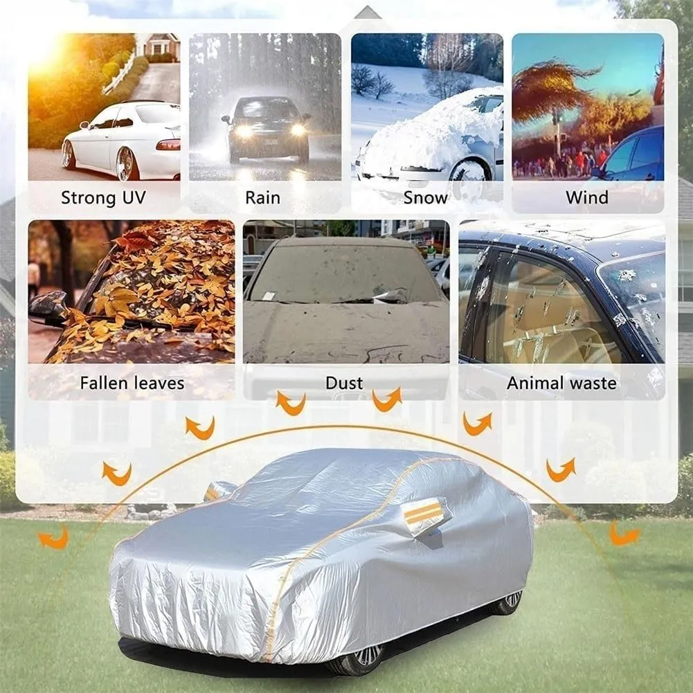 Car Cover for Daimler DB18 1948-1953, Windproof Full Cover Outdoor with Zipper Snow Rain Scratch Car Protective Cover Oxford Cloth Durable Garage for Summer Winter