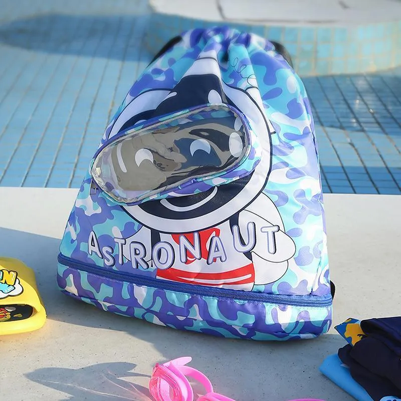 Children Waterproof Swim Backpack Durable Storage Bag Beach Pool Outdoor Travel
