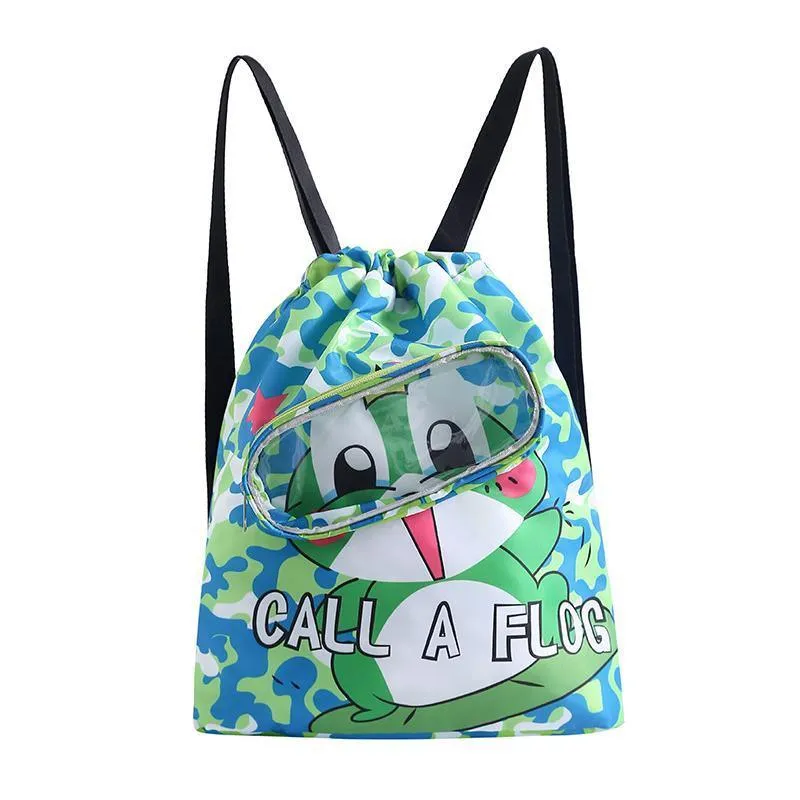 Children Waterproof Swim Backpack Durable Storage Bag Beach Pool Outdoor Travel