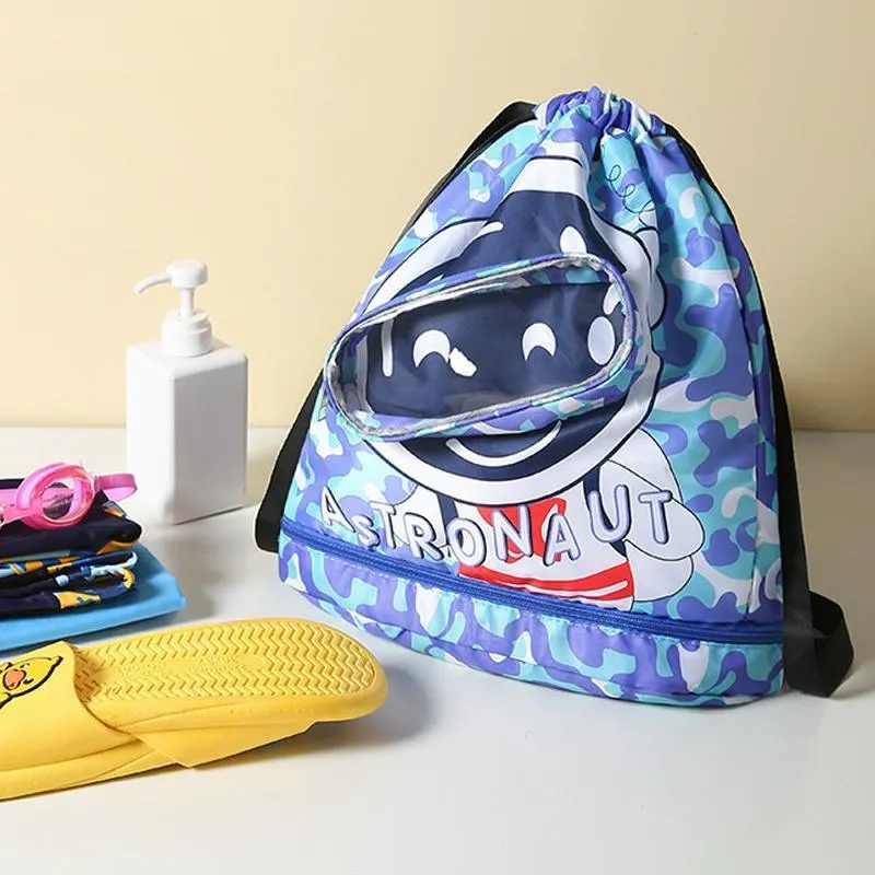 Children Waterproof Swim Backpack Durable Storage Bag Beach Pool Outdoor Travel