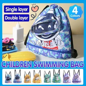 Children Waterproof Swim Backpack Durable Storage Bag Beach Pool Outdoor Travel
