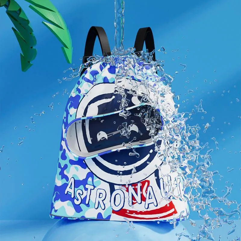 Children Waterproof Swim Backpack Durable Storage Bag Beach Pool Outdoor Travel