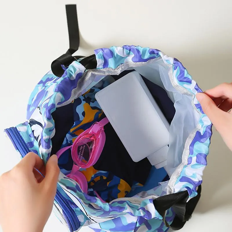 Children Waterproof Swim Backpack Durable Storage Bag Beach Pool Outdoor Travel