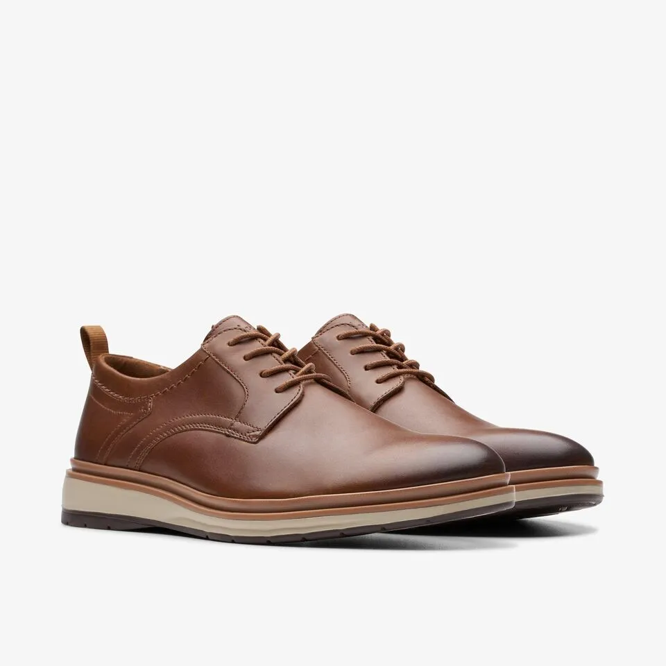 Clarks Men's Chantry Lo Dark Tan Leather 26176099
