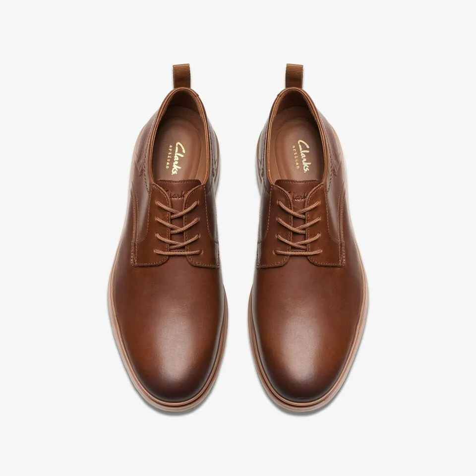Clarks Men's Chantry Lo Dark Tan Leather 26176099