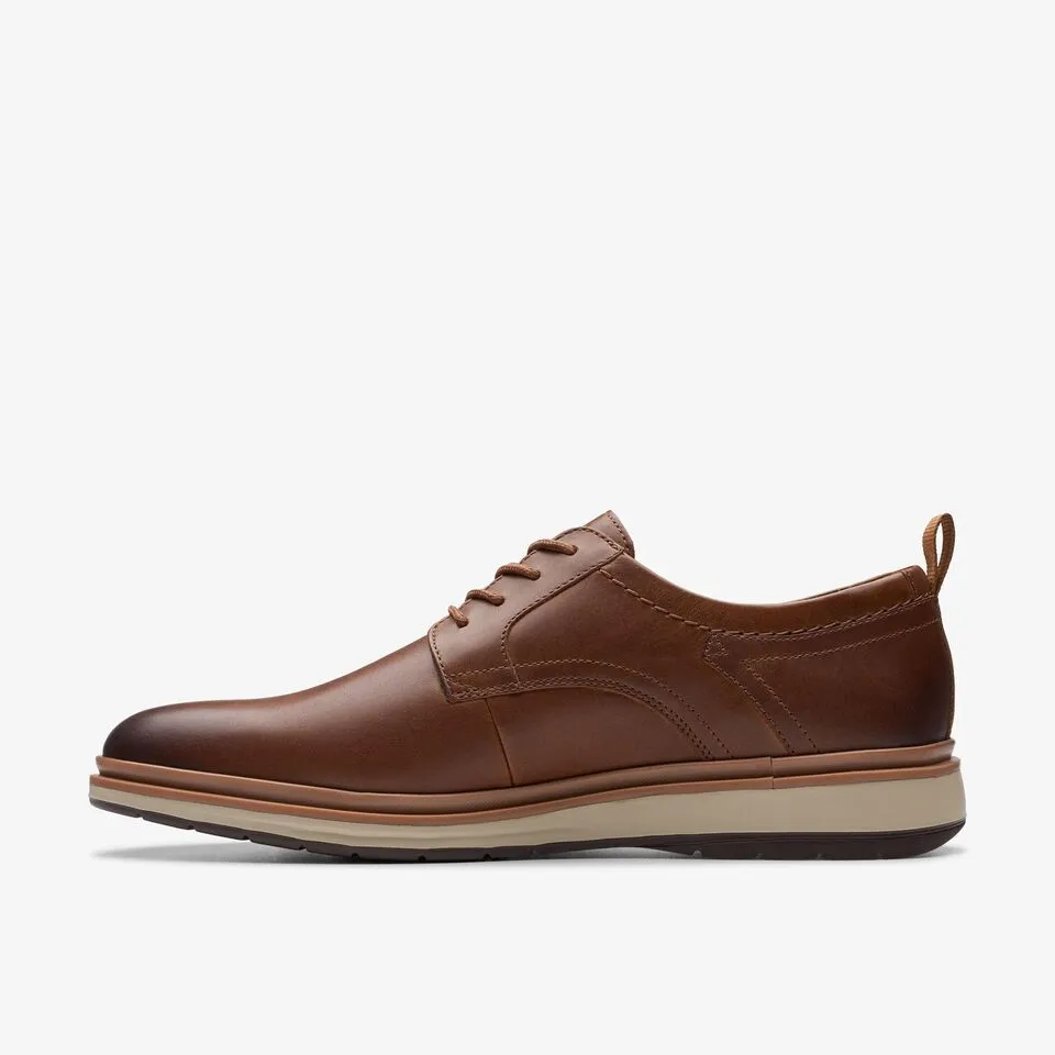 Clarks Men's Chantry Lo Dark Tan Leather 26176099