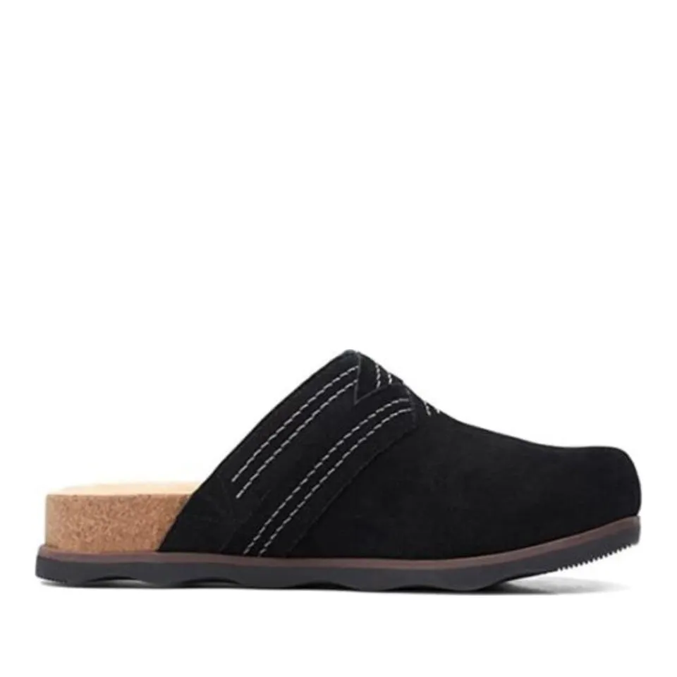 Clarks Women's Brynn Glide Dark Olive | Pebble | Black Suede